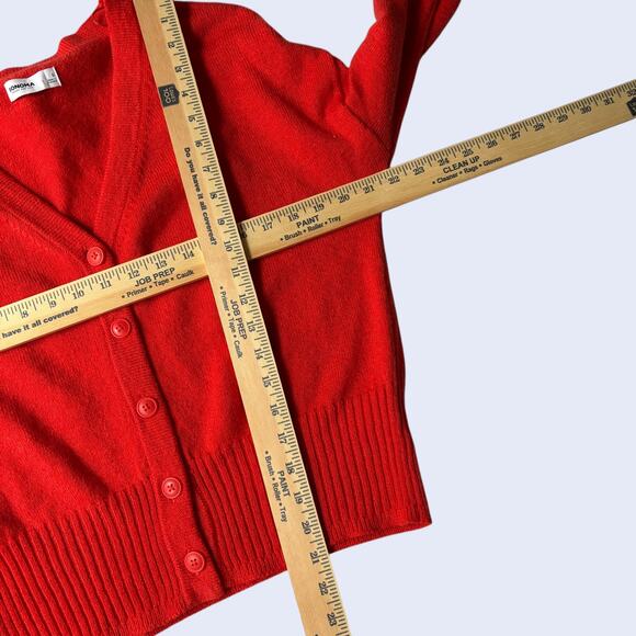 SONOMA S Classic Red Button Cardigan Soft Knit Long Sleeve Casual - Picture 4 of 7